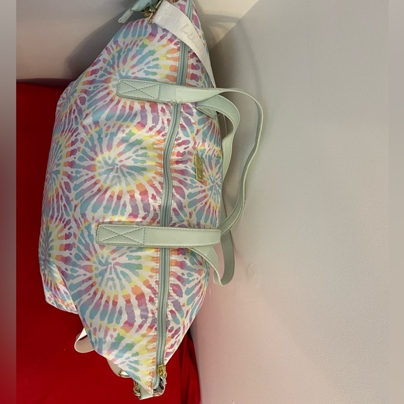Travel Bag: Betsey Johnson Luv Tote Bag Tie Dye - Picture 3 of 6